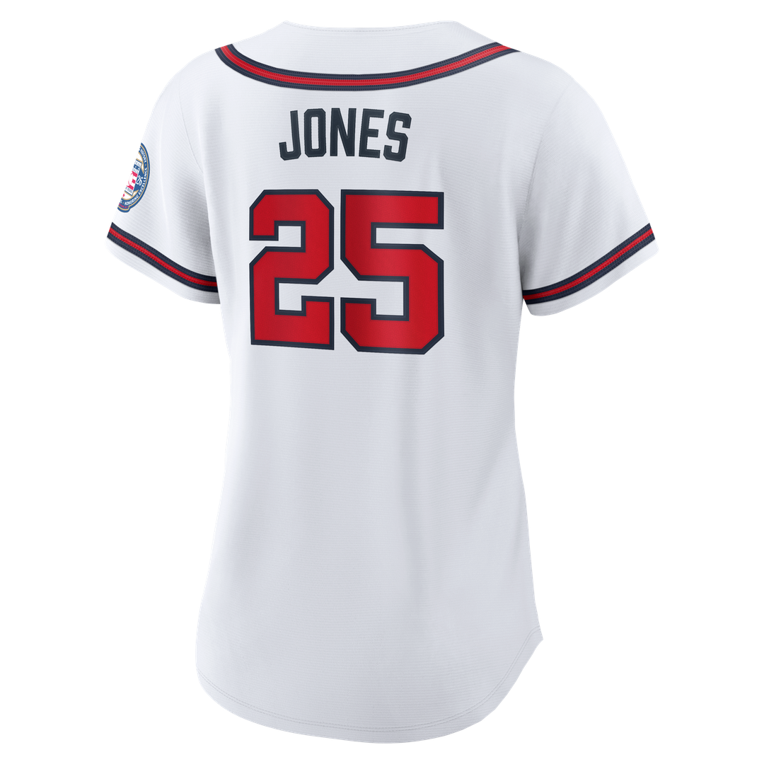 Atlanta Braves Andruw Jones Nike Women's 2026 Baseball Hall of Fame Retired Player Replica Jersey - White MLB Team Jersey Baseball Fan Apparel