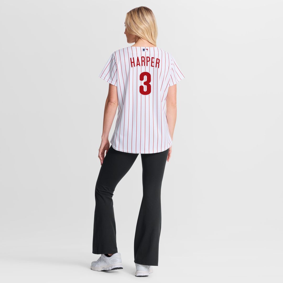 Philadelphia Phillies Bryce Harper Nike Women's Alternate Replica Jersey - Cream MLB Team Jersey Baseball Fan Apparel