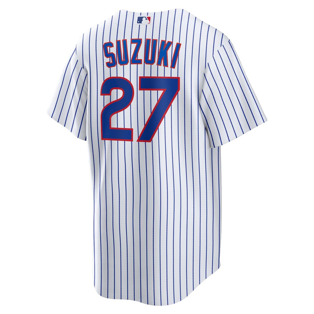 Chicago Cubs Seiya Suzuki Nike Home Replica Jersey - White MLB Team Jersey Baseball Fan Apparel