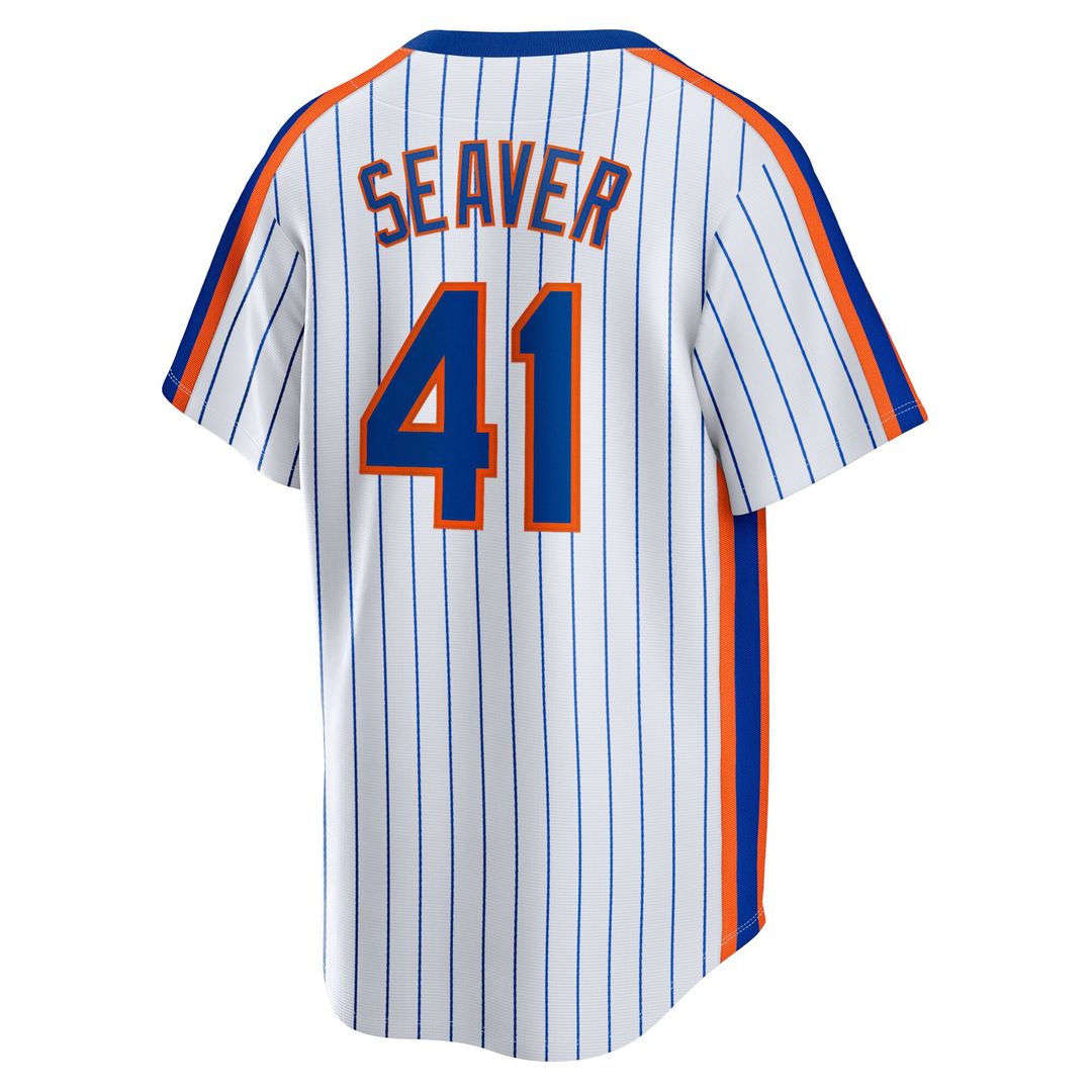 New York Mets Tom Seaver Nike Home Cooperstown Player Jersey - White MLB Team Jersey Baseball Fan Apparel