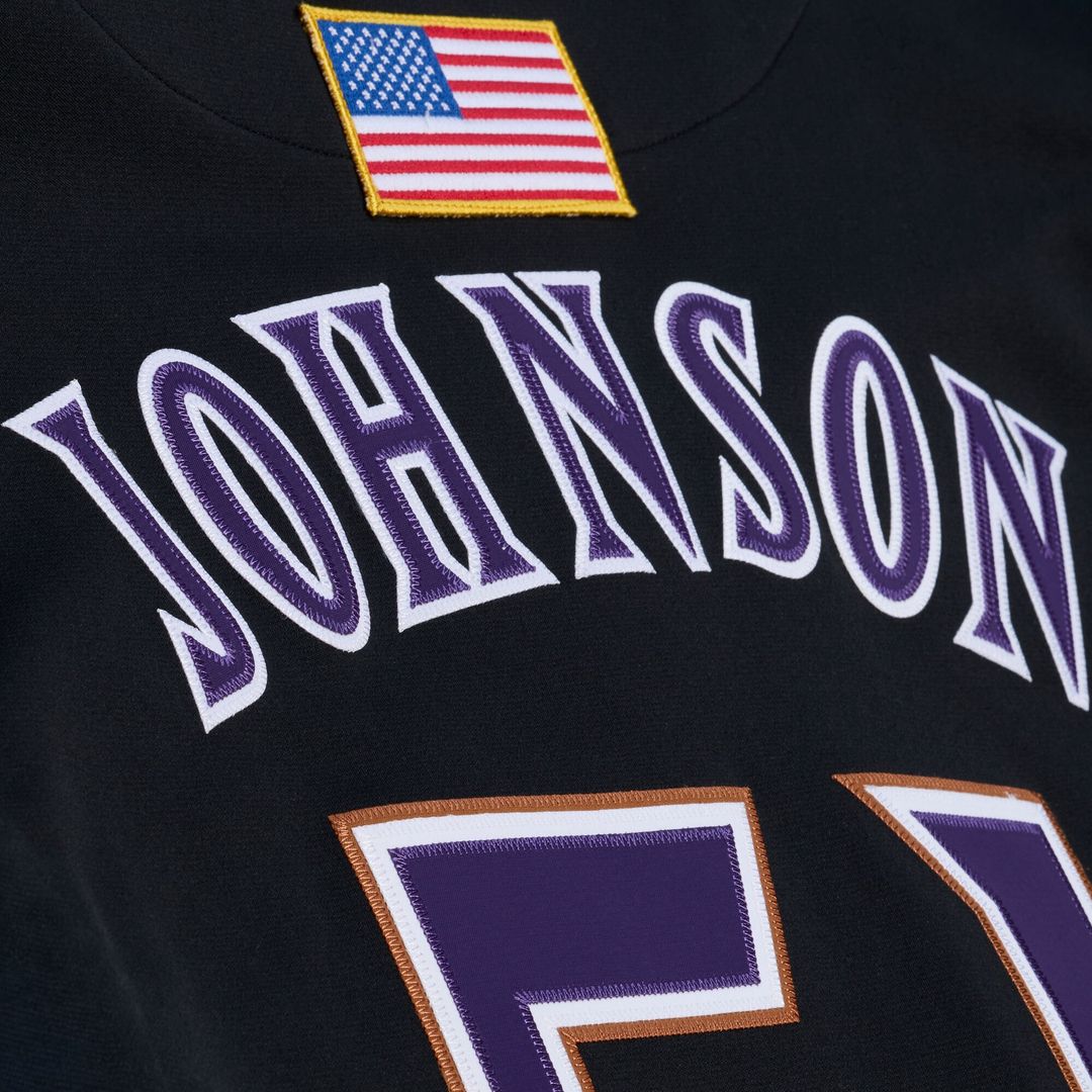 Arizona Diamondbacks Randy Johnson Mitchell & Ness 2000 Throwback Authentic Jersey - Purple MLB Team Jersey Baseball Fan Apparel