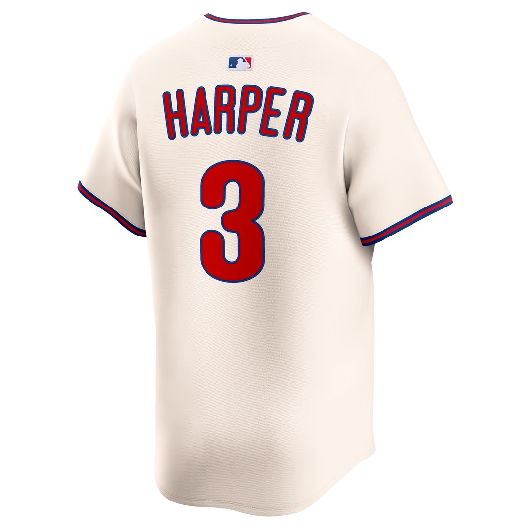 Philadelphia Phillies Bryce Harper Nike Alternate Limited Player Jersey - Light Blue MLB Team Jersey Baseball Fan Apparel