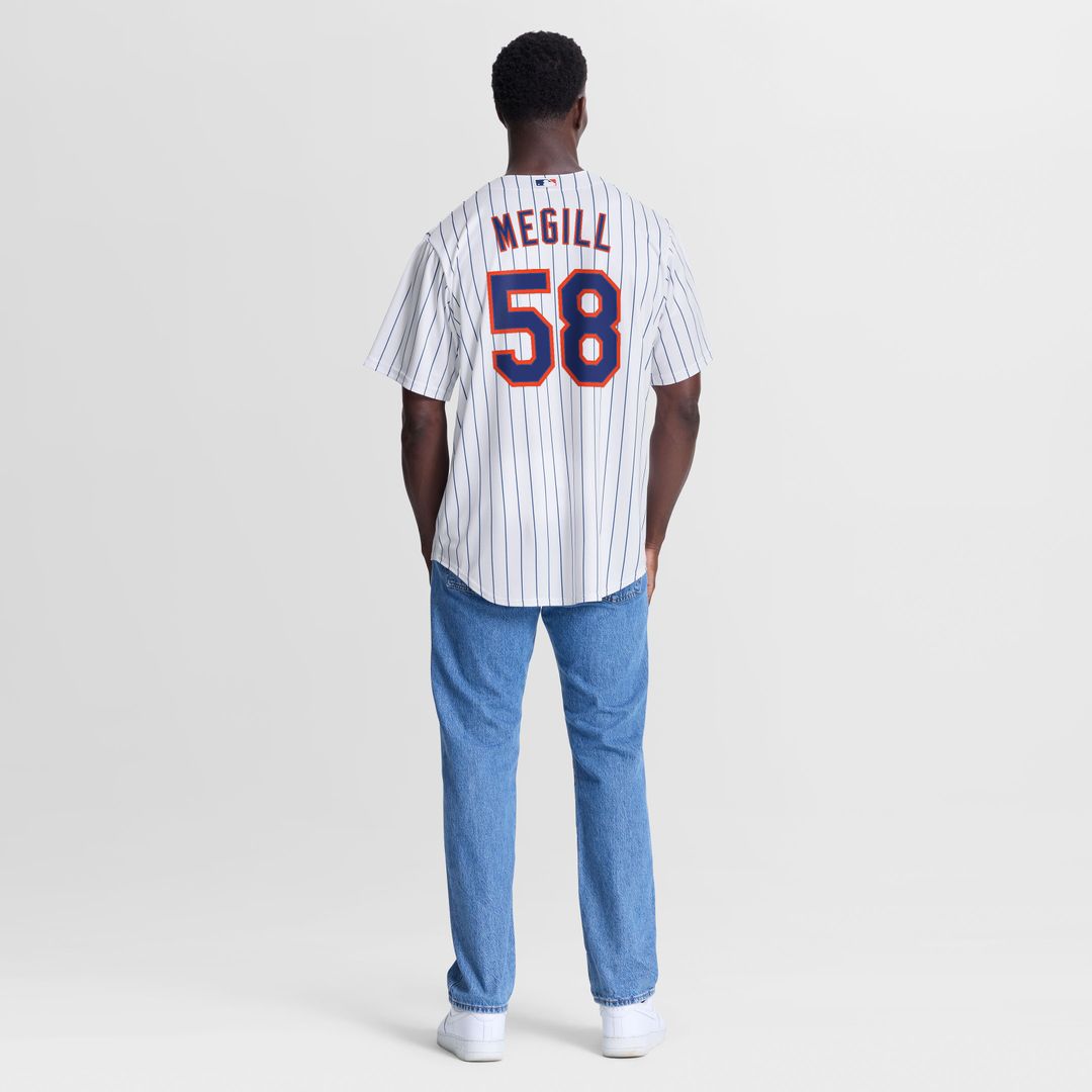 New York Mets Tylor Megill Nike Home Replica Jersey - White MLB Team Jersey Baseball Fan Apparel