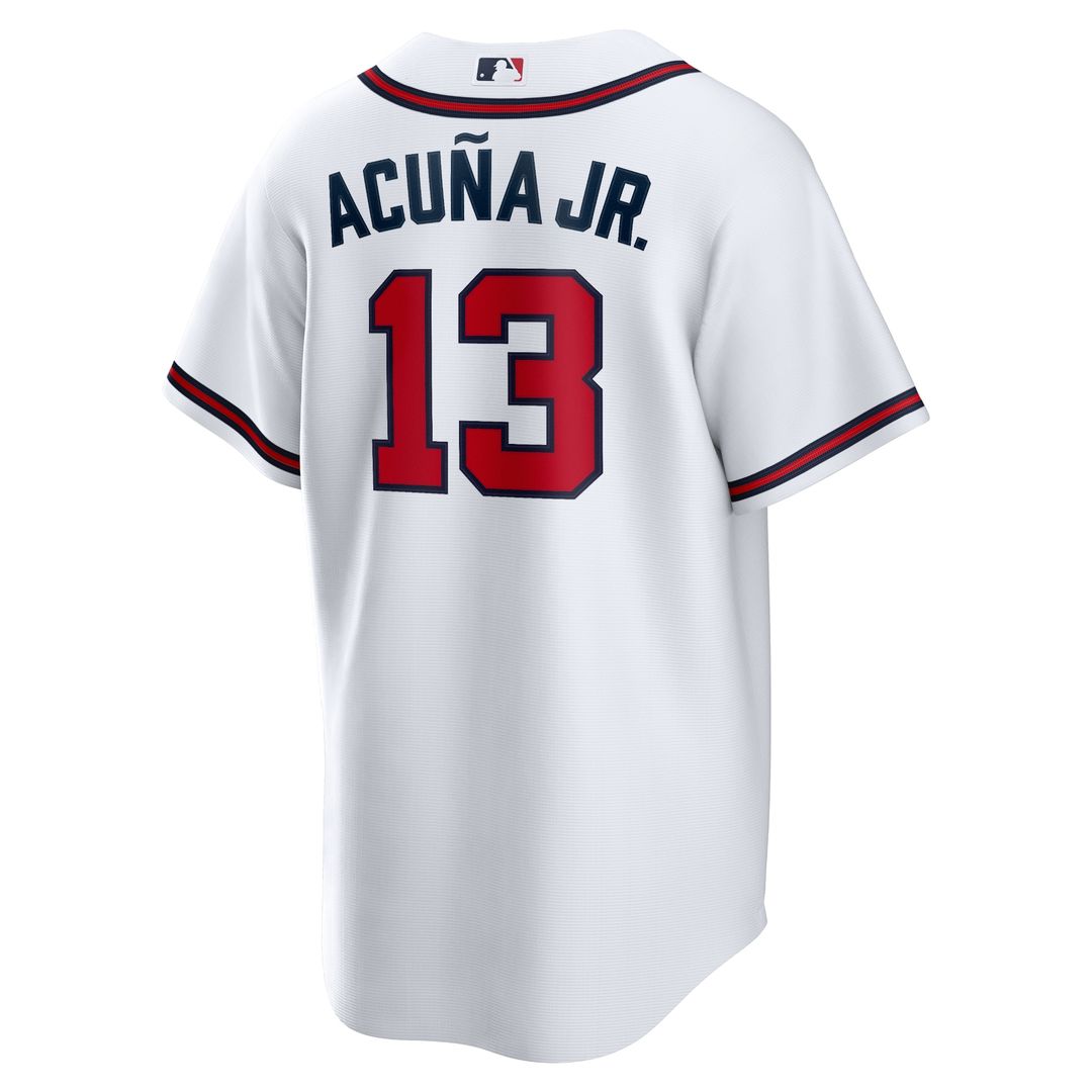 Atlanta Braves Ronald Acuna Jr. Nike Home Replica Player Name Jersey - White MLB Team Jersey Baseball Fan Apparel