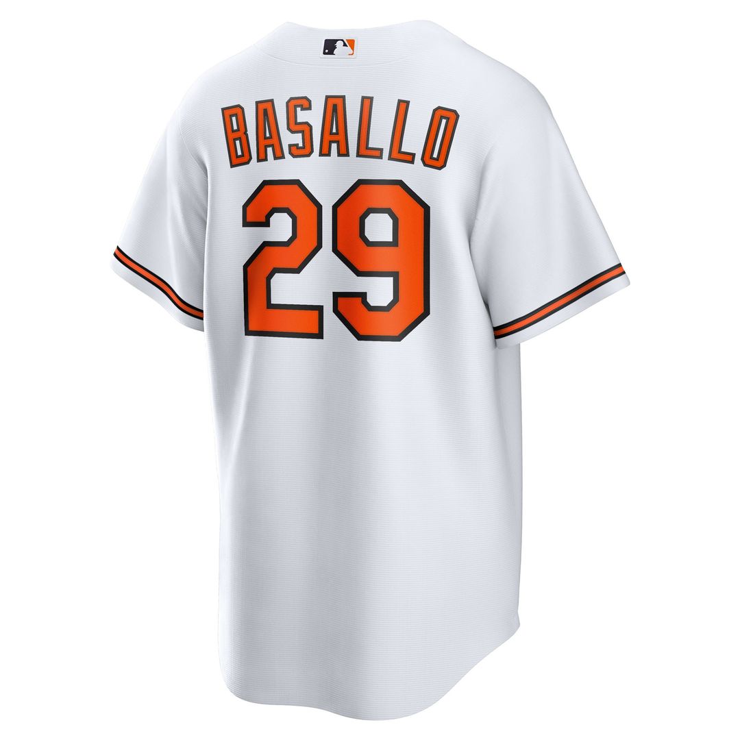 Baltimore Orioles Samuel Basallo Nike Replica Player Jersey - White MLB Team Jersey Baseball Fan Apparel