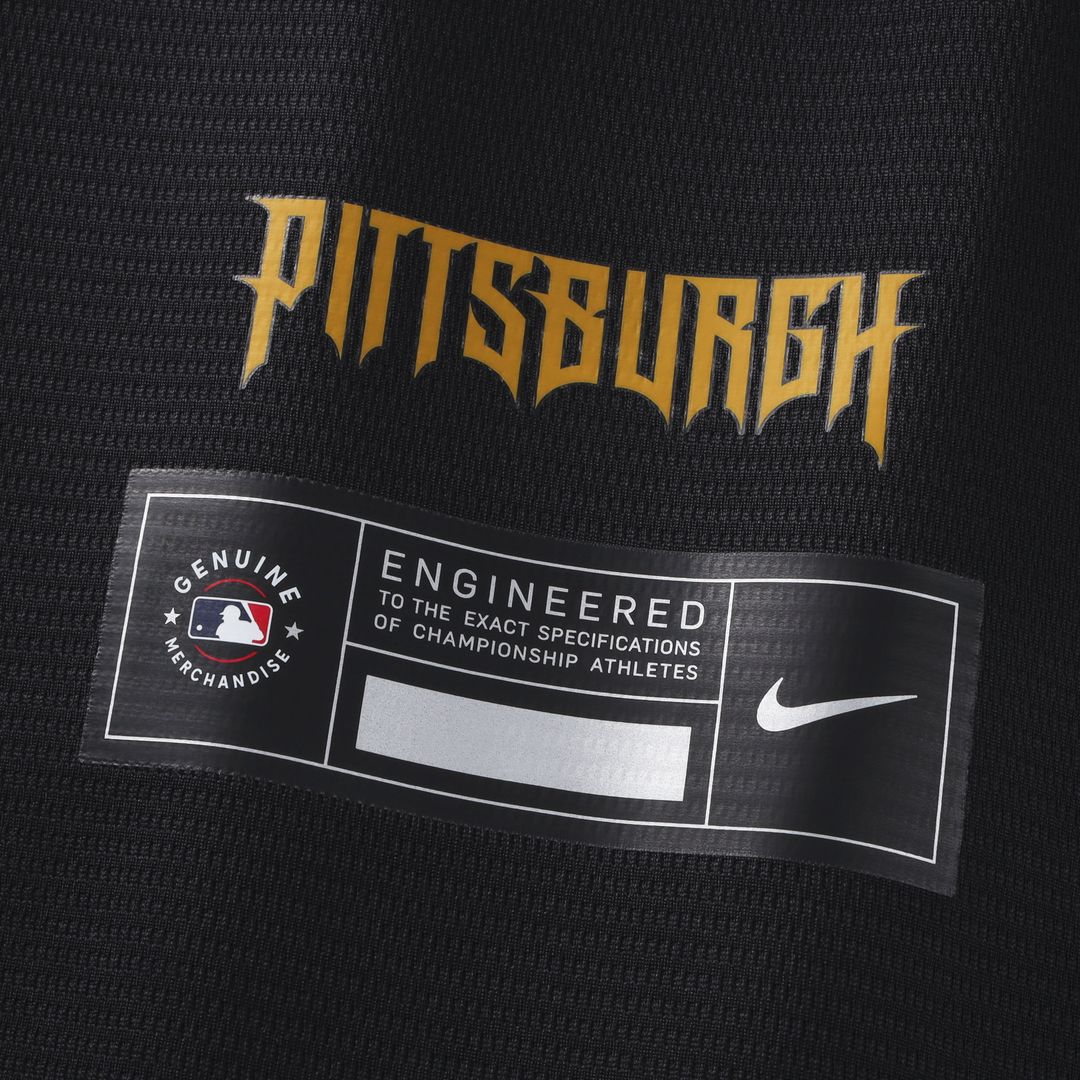 Pittsburgh Pirates Bryan Reynolds Nike 2026 City Connect Stadium Jersey - Black MLB Team Jersey Baseball Fan Apparel