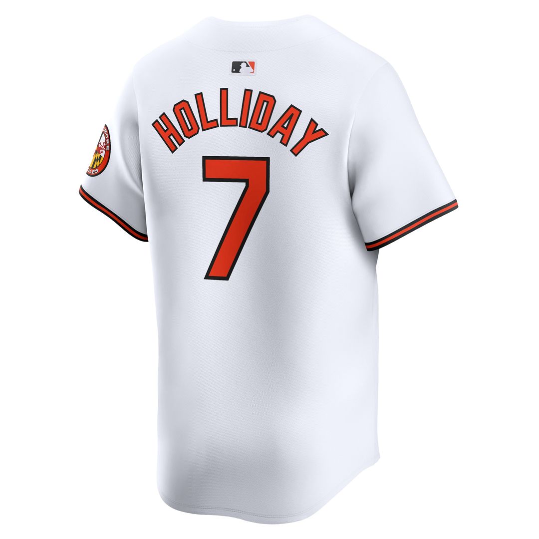 Baltimore Orioles Jackson Holliday Nike Home Limited Player Jersey - White MLB Team Jersey Baseball Fan Apparel