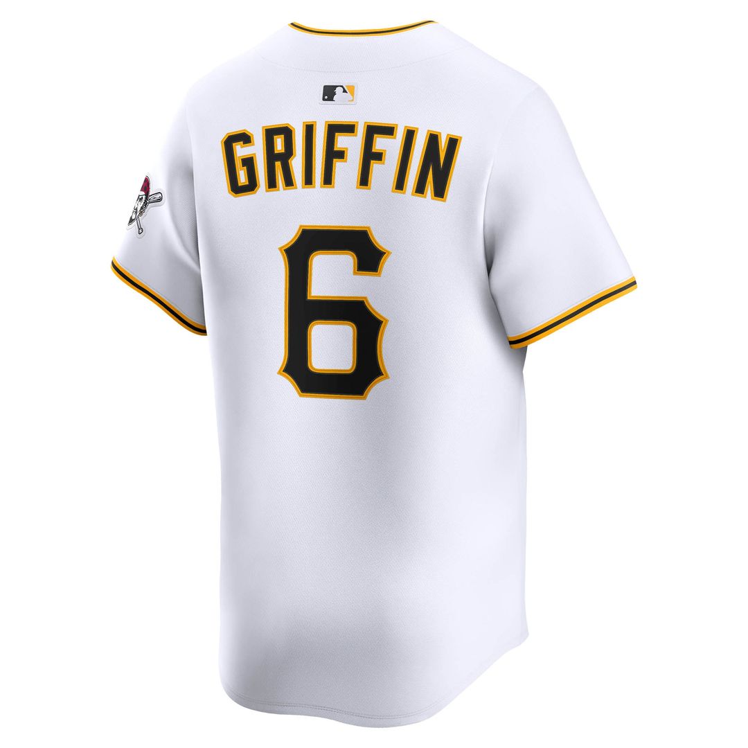 Pittsburgh Pirates Konnor Griffin Nike Home Limited Jersey - White MLB Team Jersey Baseball Fan Apparel