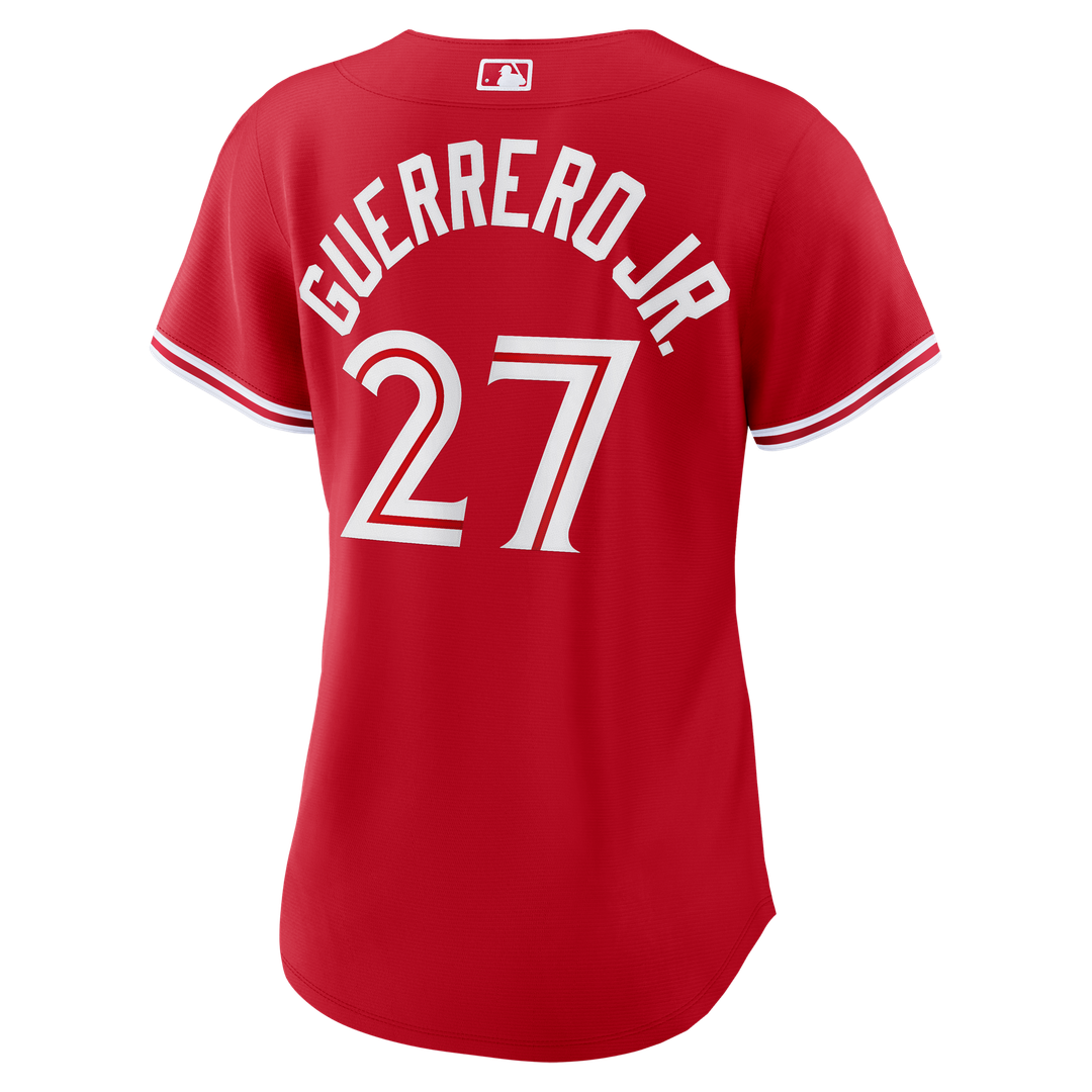 Toronto Blue Jays Vladimir Guerrero Jr. Nike Women's Canada Day Replica Jersey - Red MLB Team Jersey Baseball Fan Apparel