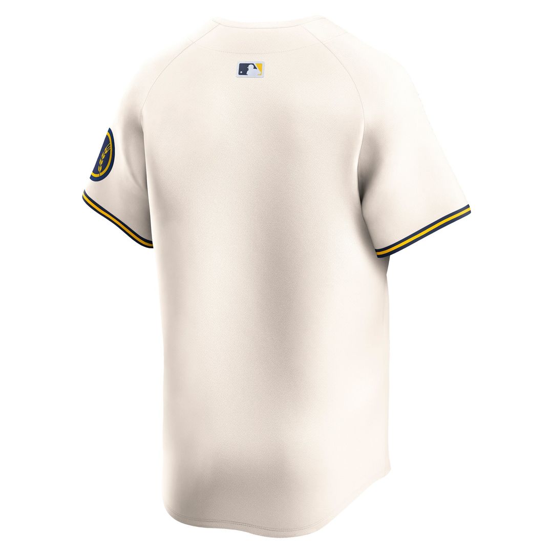 Milwaukee Brewers Nike Home Limited Jersey - Cream MLB Team Jersey Baseball Fan Apparel