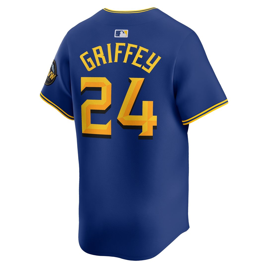 Seattle Mariners Ken Griffey Jr. Nike City Connect Retired Limited Player Jersey - Royal MLB Team Jersey Baseball Fan Apparel