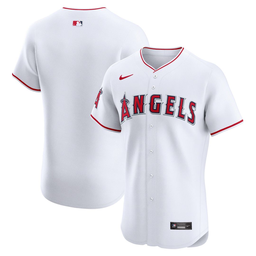 Los Angeles Angels Nike Home Elite Jersey - White MLB Team Jersey Baseball Fan Apparel
