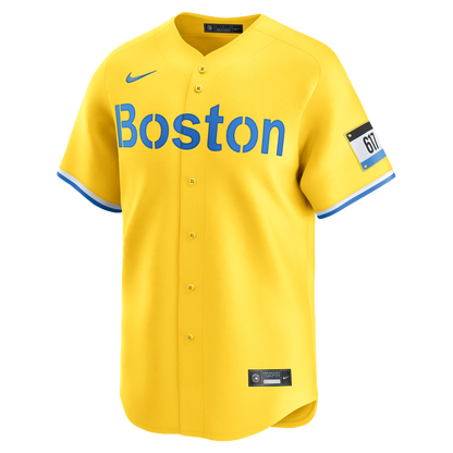 Boston Red Sox Nike City Connect Limited Jersey - Gold MLB Team Jersey Baseball Fan Apparel