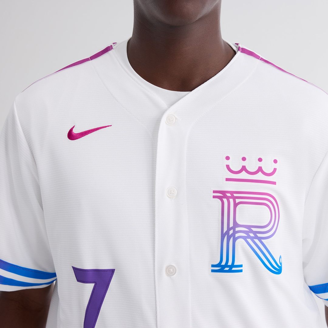 Kansas City Royals Bobby Witt Jr. Nike 2026 City Connect Stadium Jersey - White MLB Team Jersey Baseball Fan Apparel