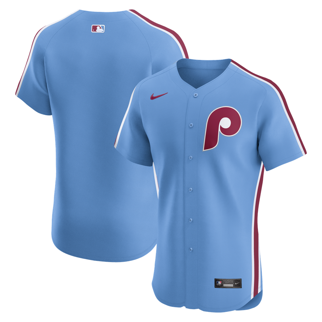Philadelphia Phillies Nike Alternate Elite Jersey - Light Blue MLB Team Jersey Baseball Fan Apparel