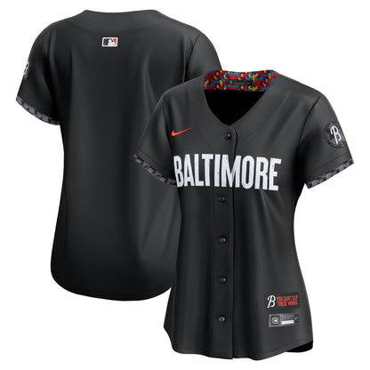 Baltimore Orioles Nike Women's City Connect Limited Jersey - Black MLB Team Jersey Baseball Fan Apparel