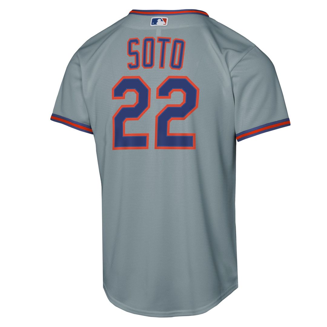 New York Mets Juan Soto Nike Youth Alternate Replica Jersey - Black MLB Team Jersey Baseball Fan Apparel