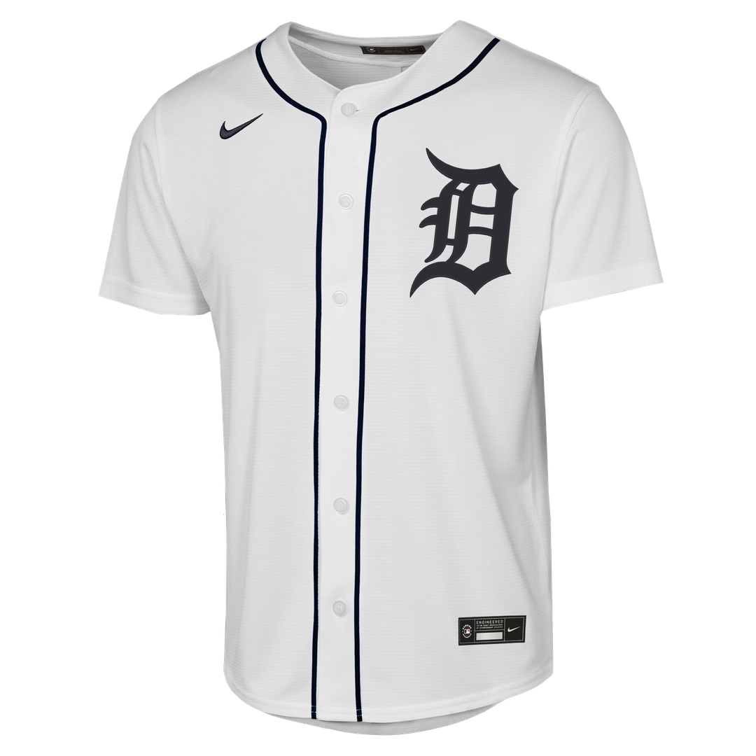 Detroit Tigers Justin Verlander Nike Youth Home Replica Jersey - White MLB Team Jersey Baseball Fan Apparel
