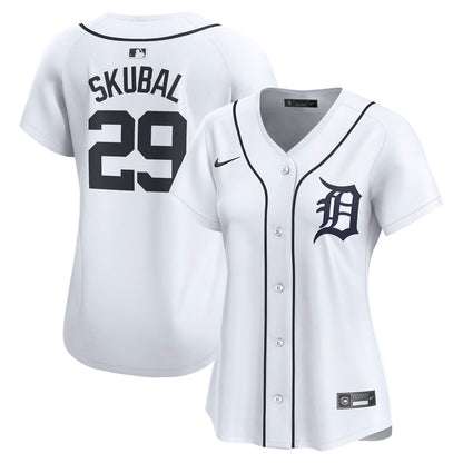 Detroit Tigers Tarik Skubal Nike Women's Limited Player Jersey - White MLB Team Jersey Baseball Fan Apparel