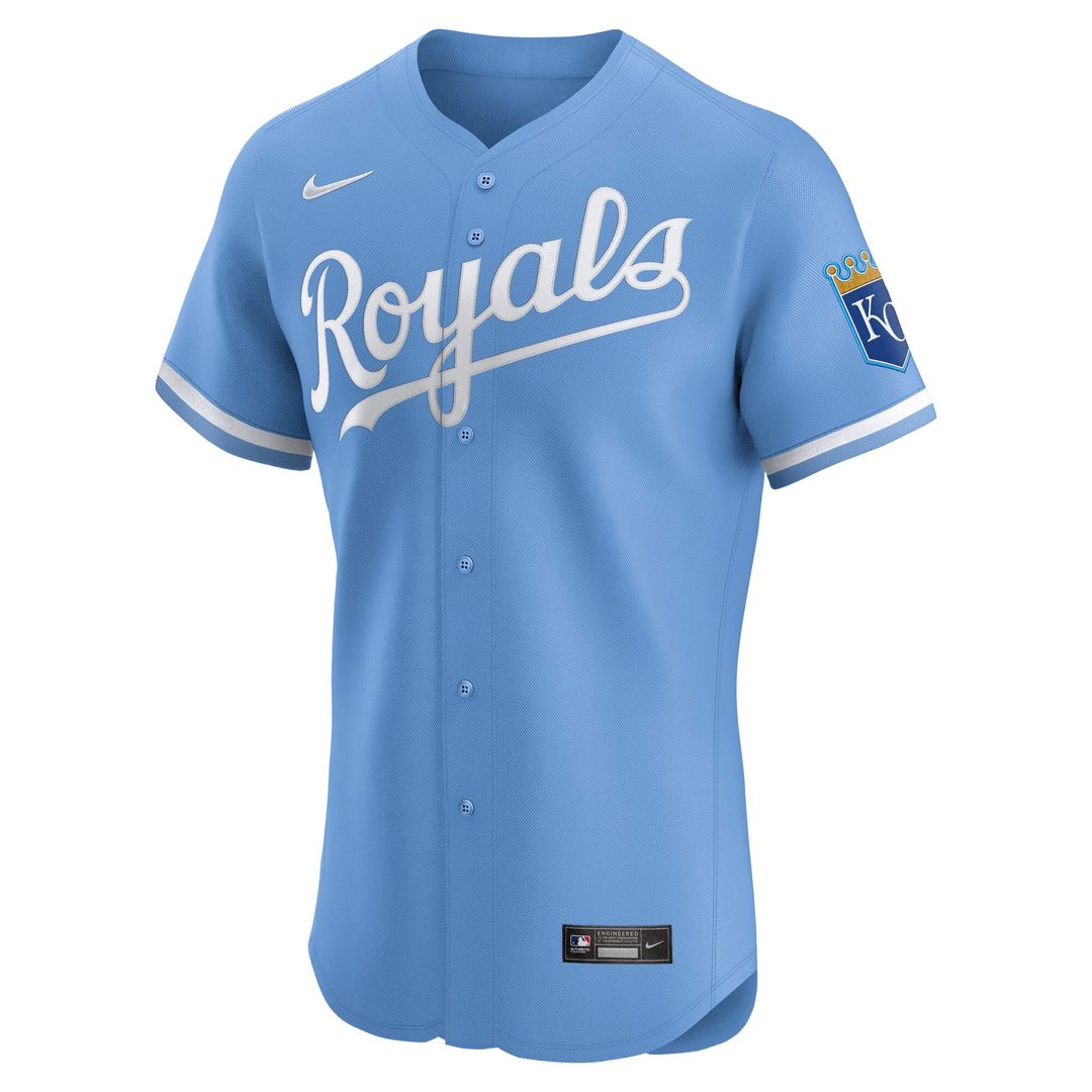 Kansas City Royals Nike Alternate Elite Jersey - Light Blue MLB Team Jersey Baseball Fan Apparel