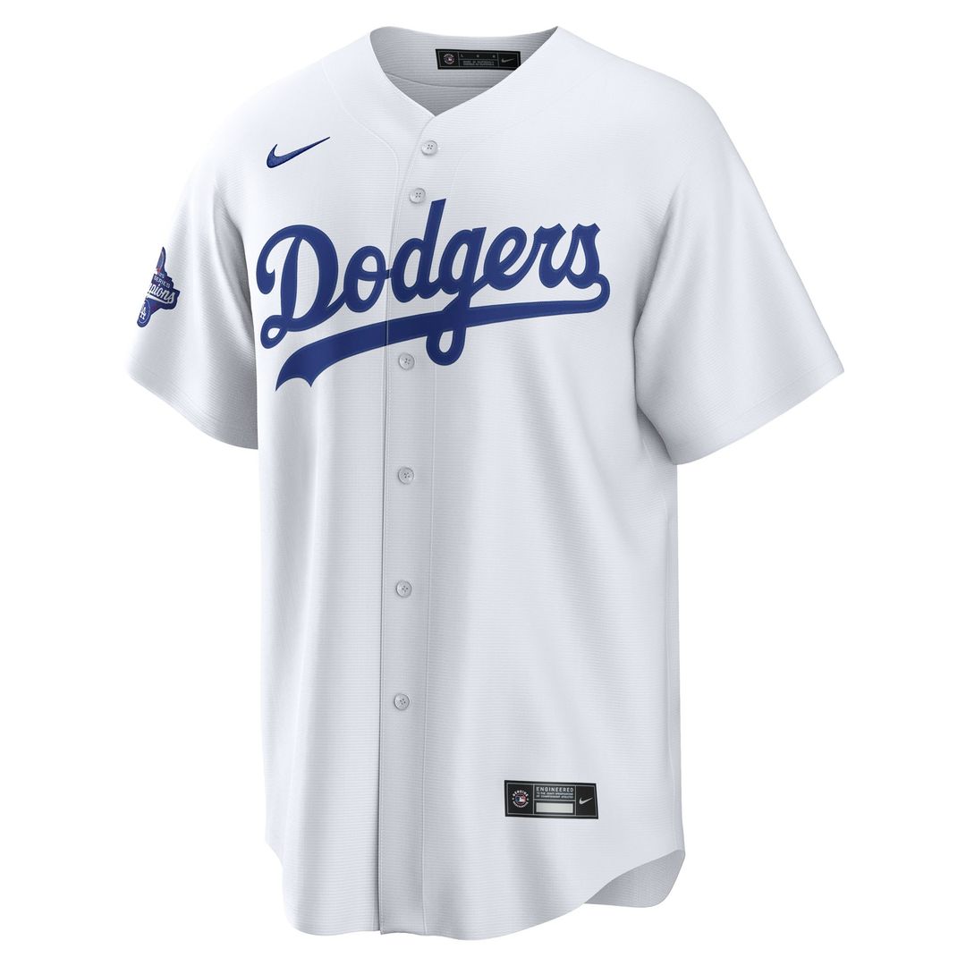 Los Angeles Dodgers Clayton Kershaw Nike Home 2025 World Series Champions Replica Jersey - White MLB Team Jersey Baseball Fan Apparel