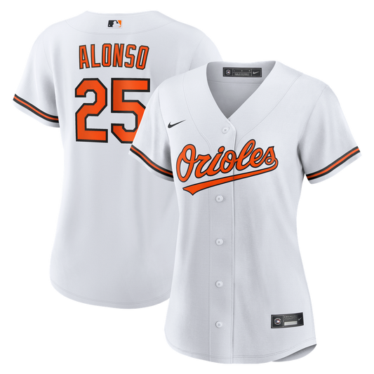 Baltimore Orioles Pete Alonso Nike Women's Home Replica Jersey - White MLB Team Jersey Baseball Fan Apparel