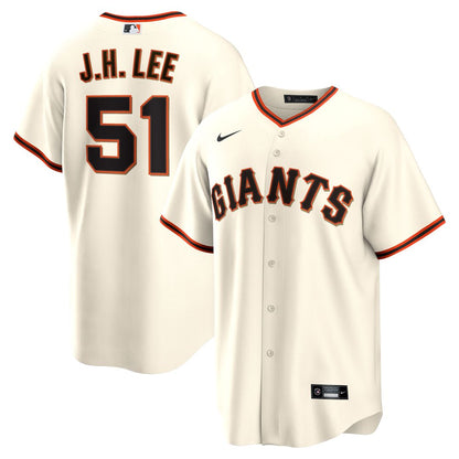 San Francisco Giants Jung Hoo Lee Nike Home Replica Player Jersey - Cream MLB Team Jersey Baseball Fan Apparel