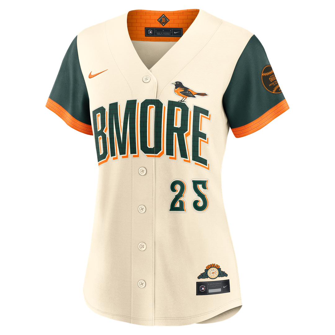 Baltimore Orioles Pete Alonso Nike Women's 2026 City Connect Stadium Jersey - Cream MLB Team Jersey Baseball Fan Apparel