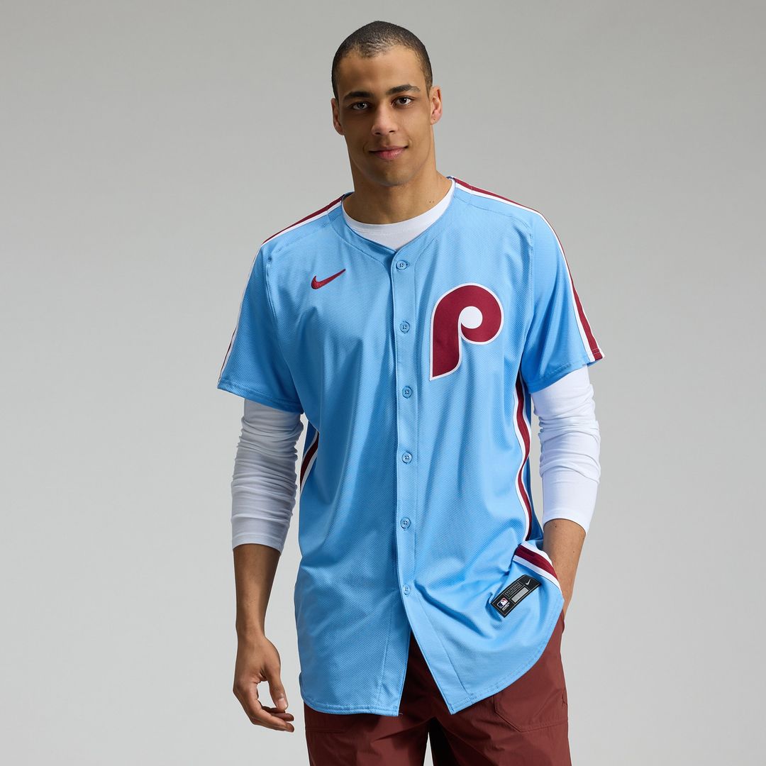 Philadelphia Phillies Nike Alternate 2 Elite Jersey - Cream MLB Team Jersey Baseball Fan Apparel