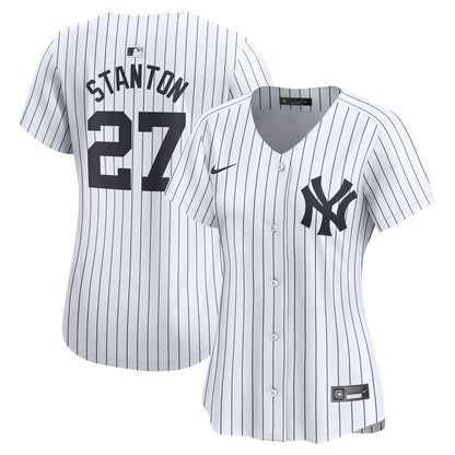 New York Yankees Giancarlo Stanton Nike Women's Home Limited Player Jersey - White MLB Team Jersey Baseball Fan Apparel