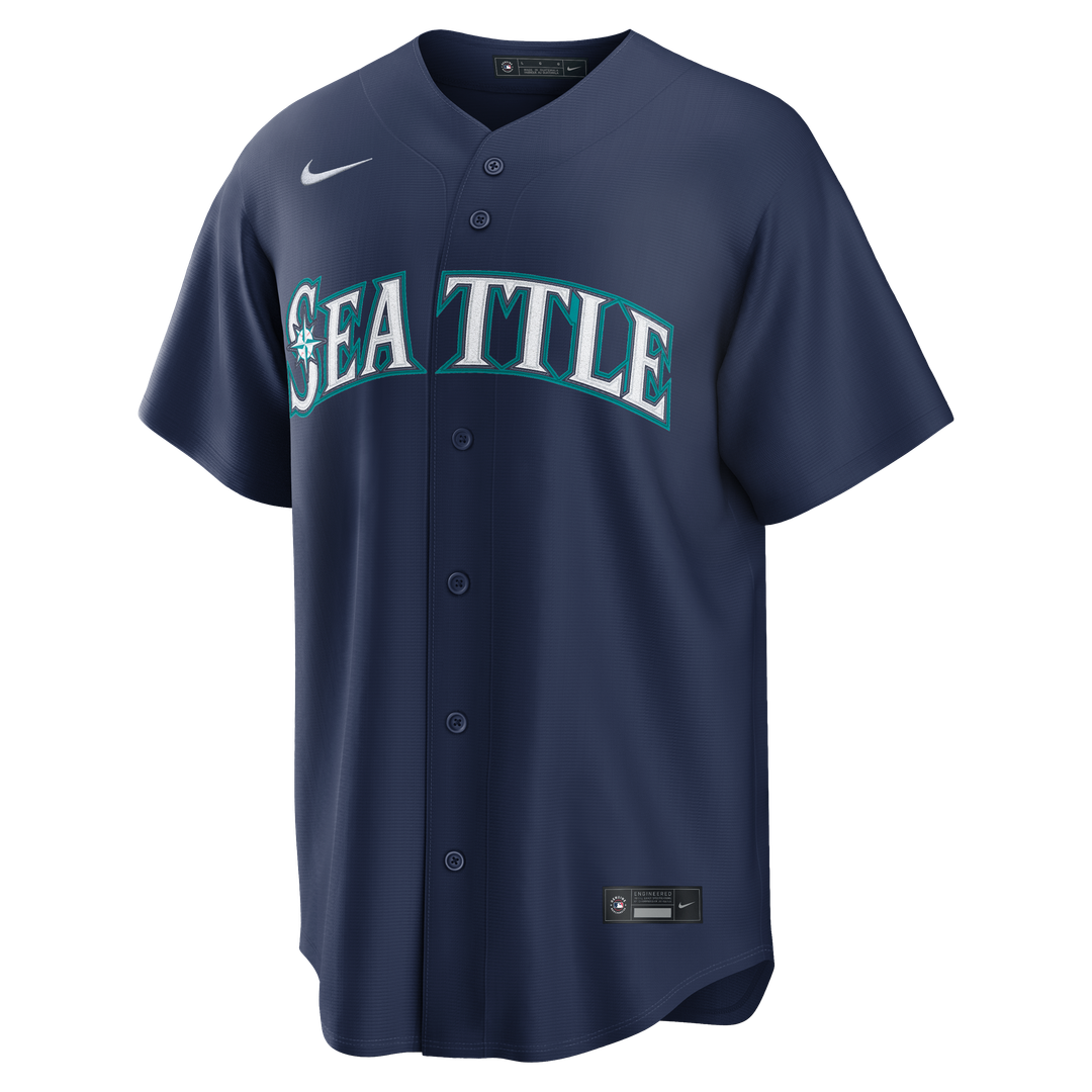 Seattle Mariners Cal Raleigh Nike Road Replica Jersey - Navy MLB Team Jersey Baseball Fan Apparel
