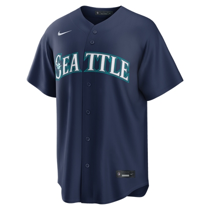 Seattle Mariners Cal Raleigh Nike Road Replica Jersey - Navy MLB Team Jersey Baseball Fan Apparel