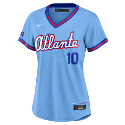 Atlanta Braves Chipper Jones Nike Women's 2026 City Connect Stadium Jersey - Powder Blue MLB Team Jersey Baseball Fan Apparel