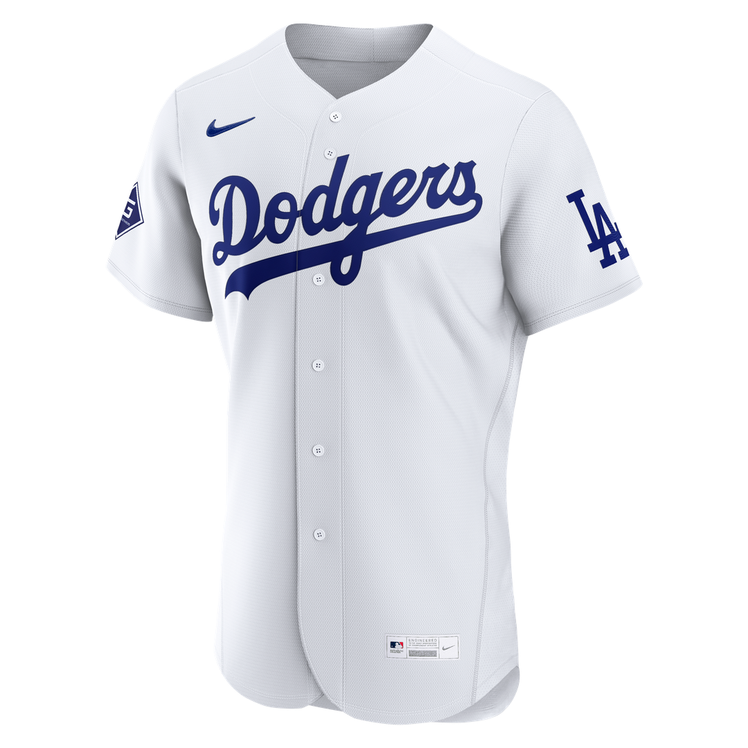Los Angeles Dodgers Nike Alternate Authentic Jersey with Sponsor Patch - Royal MLB Team Jersey Baseball Fan Apparel