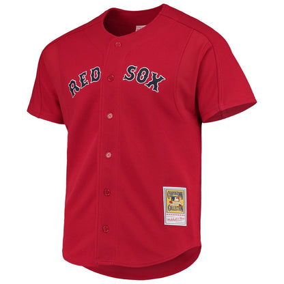Boston Red Sox David Ortiz Mitchell & Ness Cooperstown Mesh Batting Practice Button - Up Jersey - Red MLB Team Jersey Baseball Fan Apparel