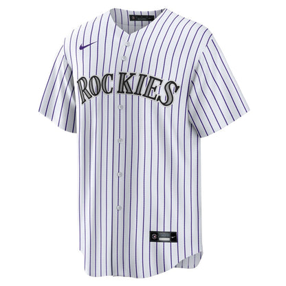 Colorado Rockies Kris Bryant Nike Replica Player Jersey - White/Purple MLB Team Jersey Baseball Fan Apparel