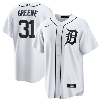 Detroit Tigers Riley Greene Nike Home Replica Jersey - White MLB Team Jersey Baseball Fan Apparel