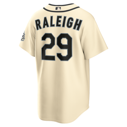 Seattle Mariners Cal Raleigh Nike Alternate 50th Season Patch Stadium Jersey - Teal MLB Team Jersey Baseball Fan Apparel