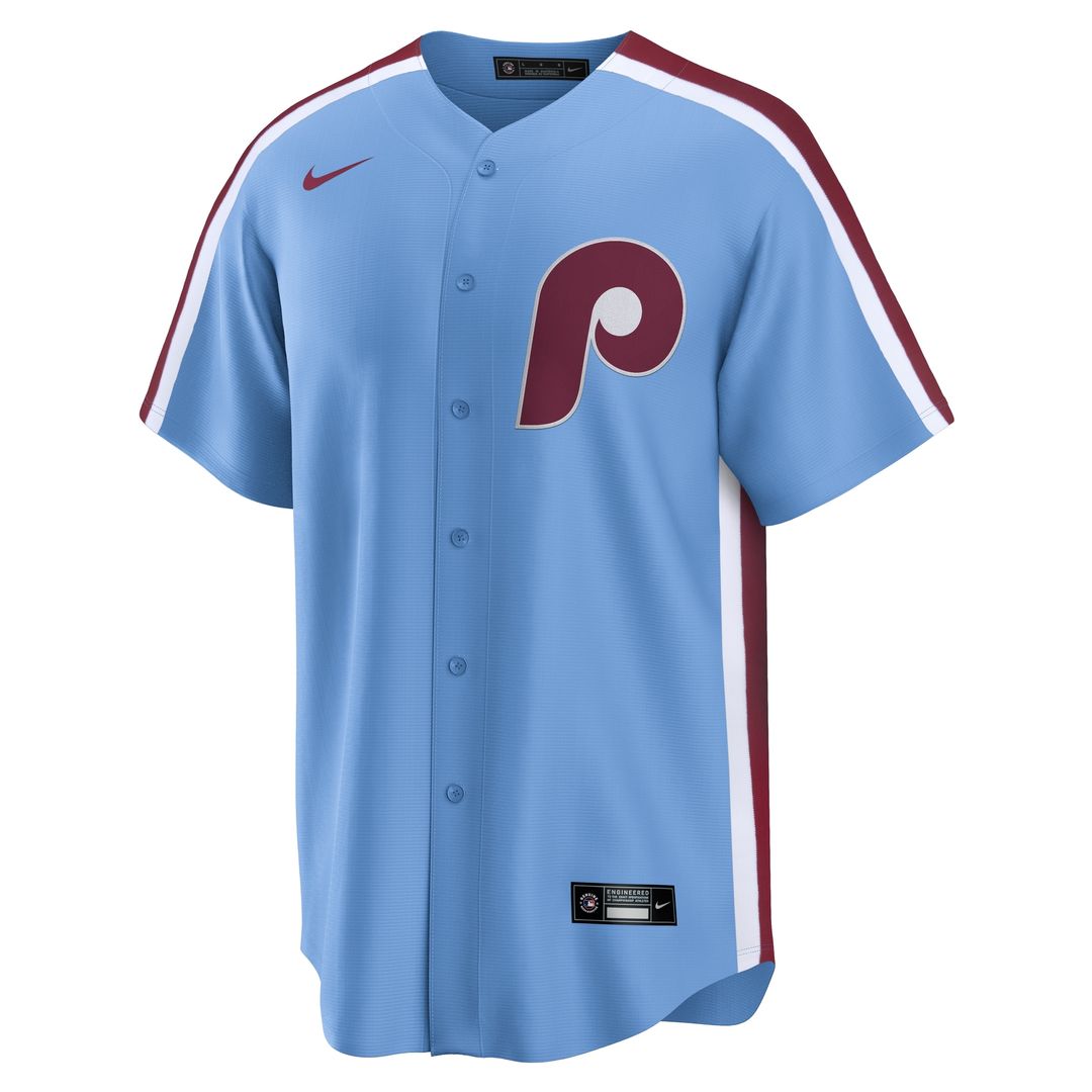 Philadelphia Phillies Kyle Schwarber Nike Alternate, 1st Replica Jersey - Light Blue MLB Team Jersey Baseball Fan Apparel