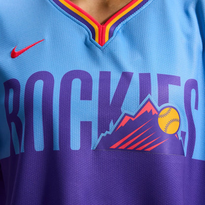 Colorado Rockies Nike Women's 2025 City Connect Limited Jersey - Purple/Light Blue MLB Team Jersey Baseball Fan Apparel