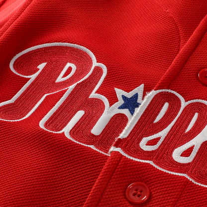 Philadelphia Phillies Ryan Howard Mitchell & Ness Cooperstown Batting Practice Jersey - Red MLB Team Jersey Baseball Fan Apparel