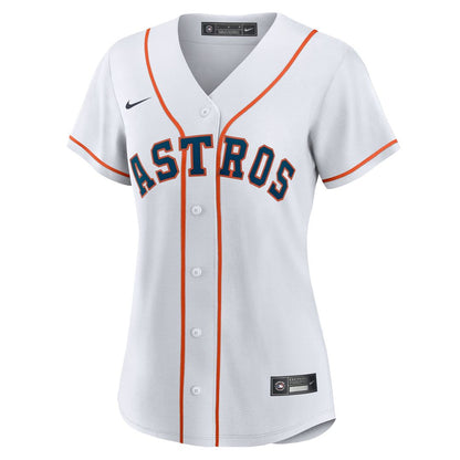 Houston Astros Yordan Alvarez Nike Women's Home Replica Jersey - White MLB Team Jersey Baseball Fan Apparel