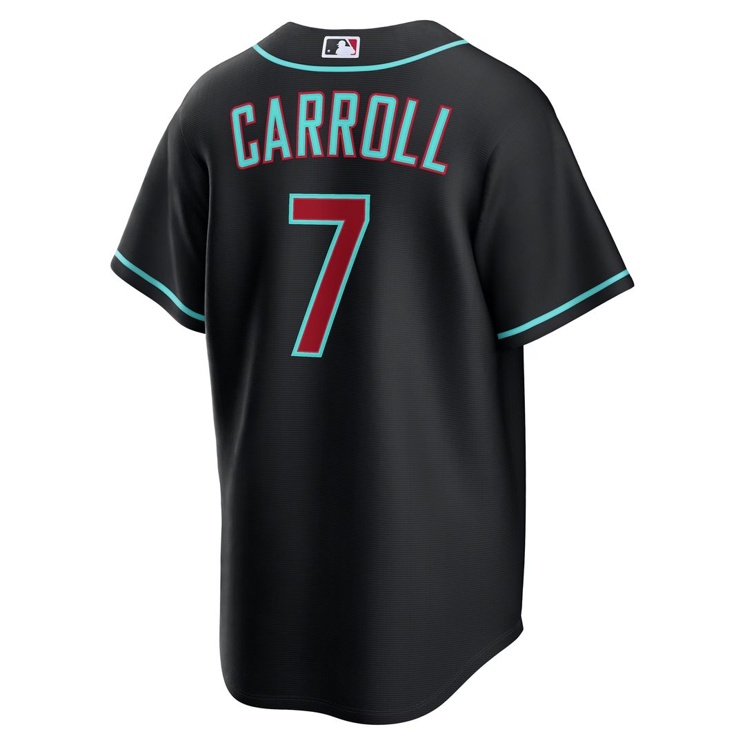 Arizona Diamondbacks Corbin Carroll Nike Alternate 2 Replica Jersey - Crimson MLB Team Jersey Baseball Fan Apparel