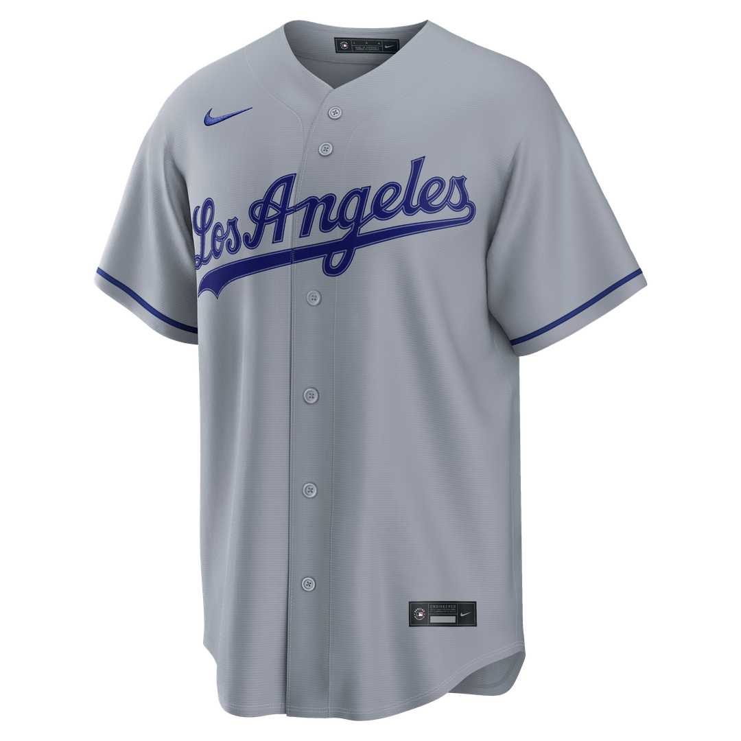 Los Angeles Dodgers Kyle Tucker Nike Road Replica Jersey - Gray MLB Team Jersey Baseball Fan Apparel