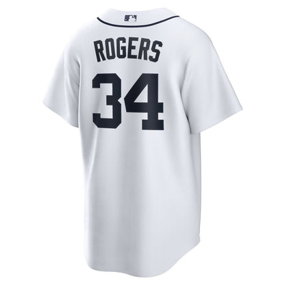 Detroit Tigers Jake Rogers Nike Home Replica Jersey - White MLB Team Jersey Baseball Fan Apparel
