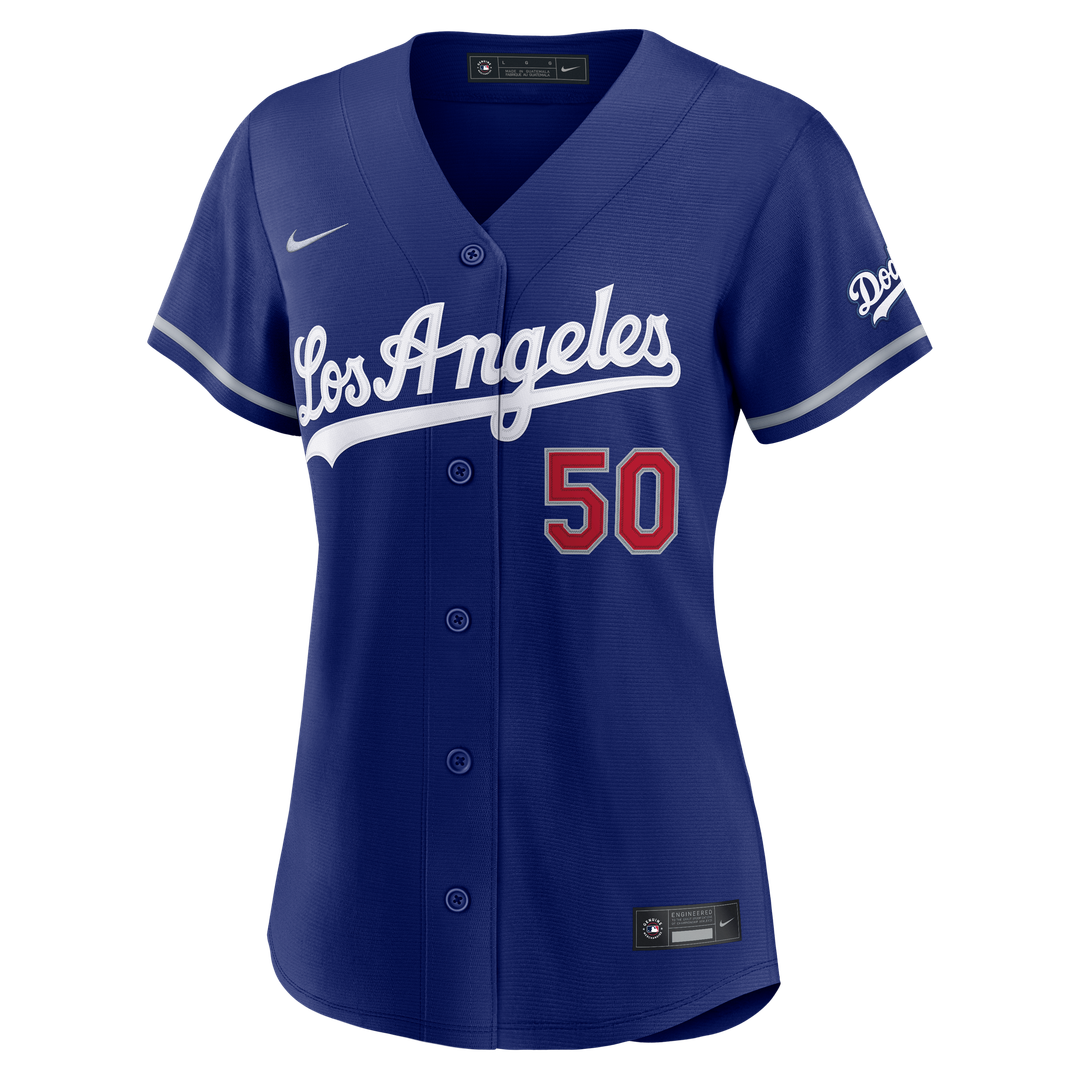 Los Angeles Dodgers Mookie Betts Nike Women's Alternate Stadium Jersey - Royal MLB Team Jersey Baseball Fan Apparel
