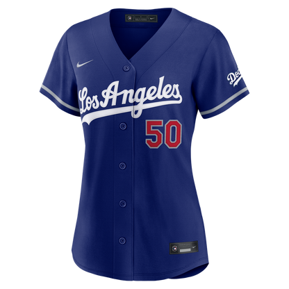 Los Angeles Dodgers Mookie Betts Nike Women's Alternate Stadium Jersey - Royal MLB Team Jersey Baseball Fan Apparel