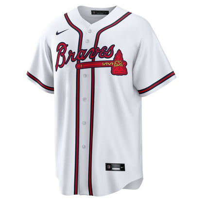 Atlanta Braves Joe Jiménez Nike Home Replica Player Jersey - White MLB Team Jersey Baseball Fan Apparel