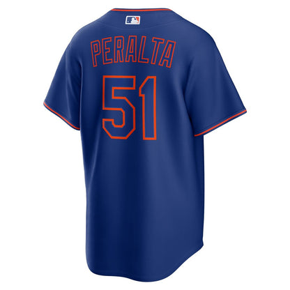 New York Mets Freddy Peralta Nike Alternate Replica Jersey - Royal MLB Team Jersey Baseball Fan Apparel