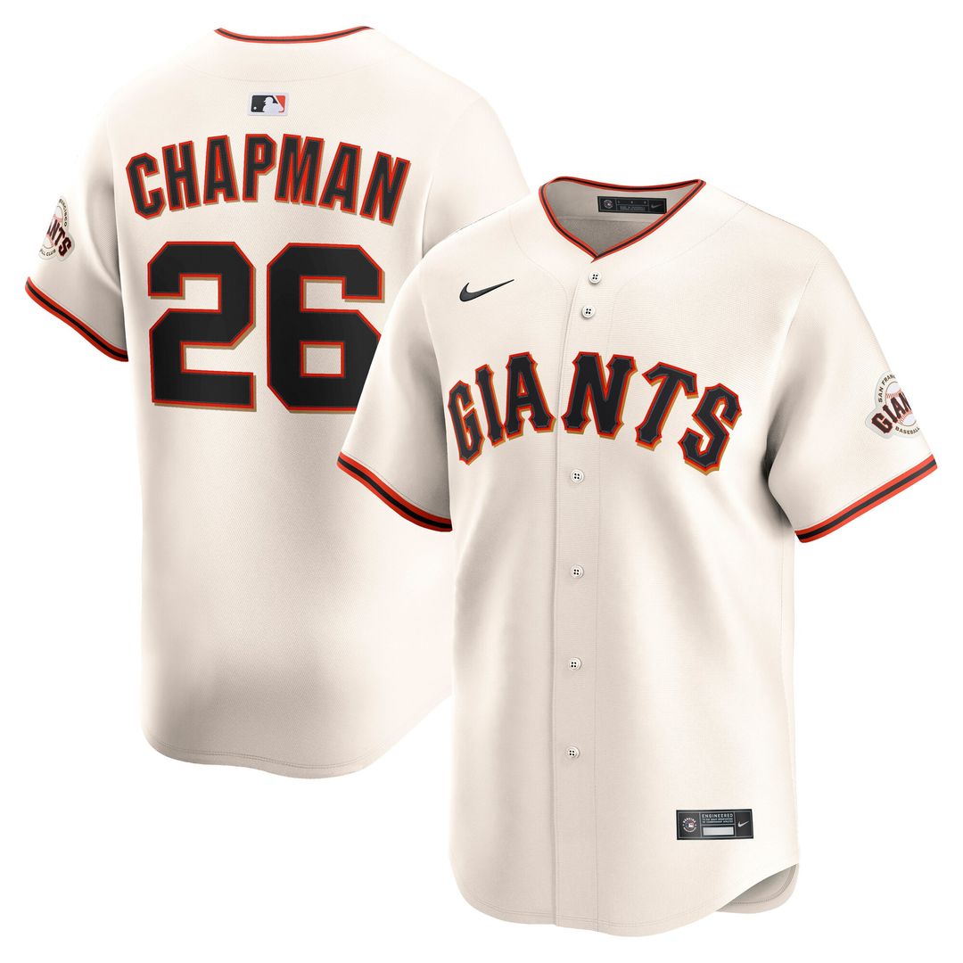 San Francisco Giants Matt Chapman Nike Home Limited Player Jersey - Cream MLB Team Jersey Baseball Fan Apparel